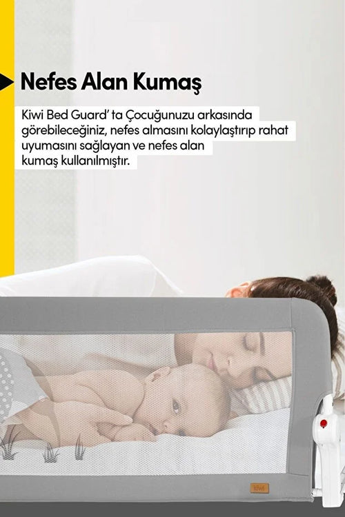 Çocuk Yatak Koruyucu Bariyeri ve Yatak Korkuluğu – Ekstra Dolgulu Kumaş Bed Guard