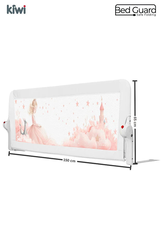 Çocuk Yatak Koruyucu Bariyeri ve Yatak Korkuluğu – Küçük Prenses Temalı (Sabit 65 cm)
