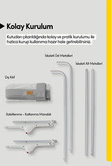 Bed Guard Asansörlü Çocuk Yatak Korumalığı – Küçük Prens Desenli, Gri (150 × 60–70 cm)