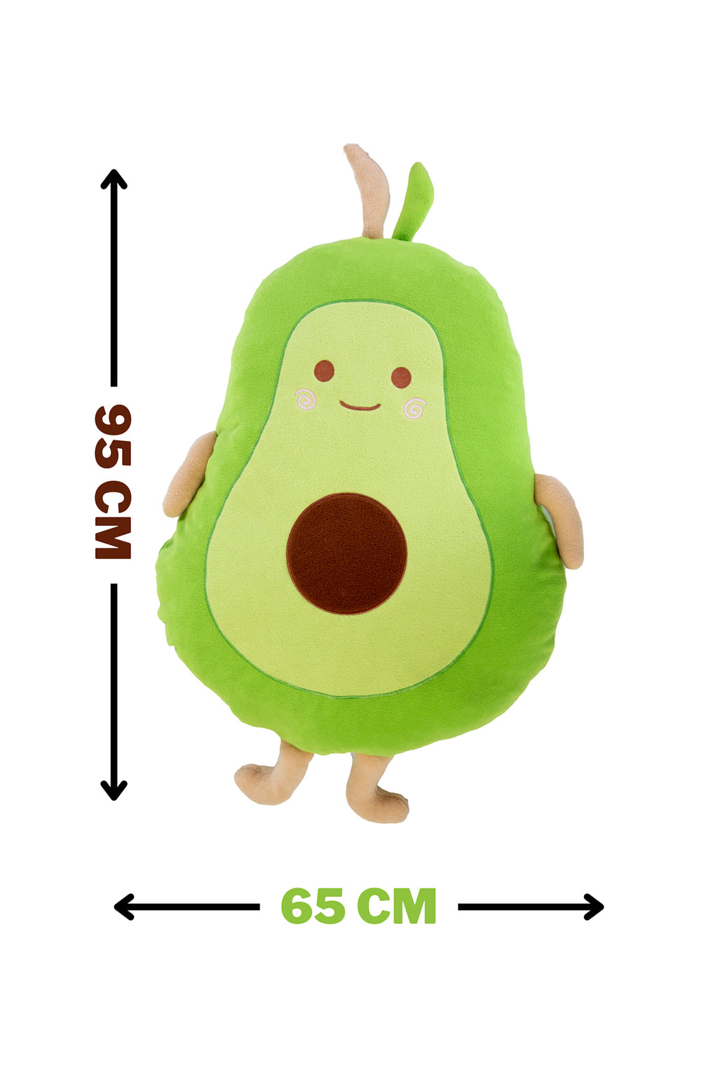 Jumbo Boy Avokado Peluş Oyuncak - 95 cm Sevimli Uyku Arkadaşı