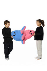 Mood Değiştiren Dev Ahtapot Peluş Uyku Arkadaşı  - Pembe & Mavi Çift Renkli