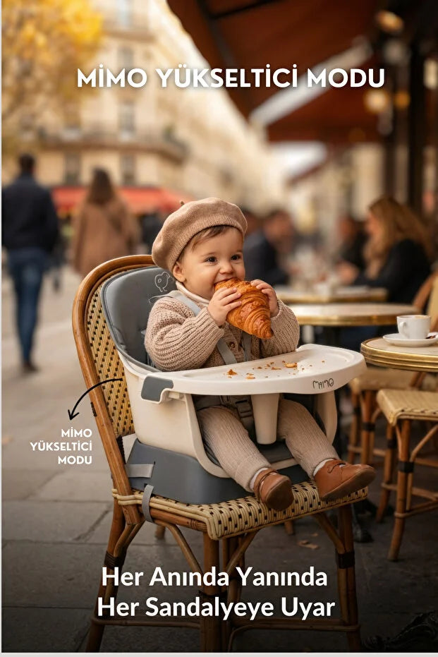 Mimo 12 özellik 1 Arada Çok Fonksiyonlu Mama Sandalyesi - Lego Uyumlu Aktivite & Oyun Masası - Yeşil