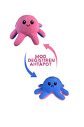 Mod Değiştiren Çift Yüzlü Ahtapot Peluş - Duygu İfade Oyuncağı