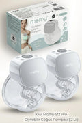 Momy S12 Pro Giyilebilir Elektrikli Göğüs Pompası - Kablosuz, 180 ml Hazne, 4 Mod 12 Kademe Süt Sağım Makinesi