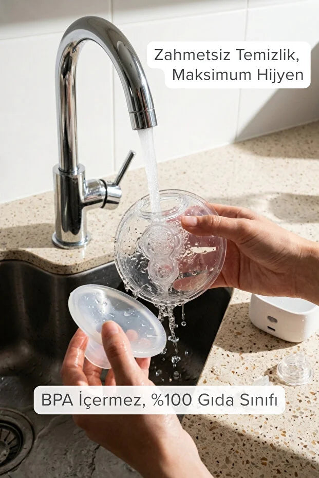 Momy S12 Ultra Kablosuz Giyilebilir Göğüs Pompası - 180 ml Hazne, 4 Mod 12 Kademe Sessiz Süt Sağım Makinesi