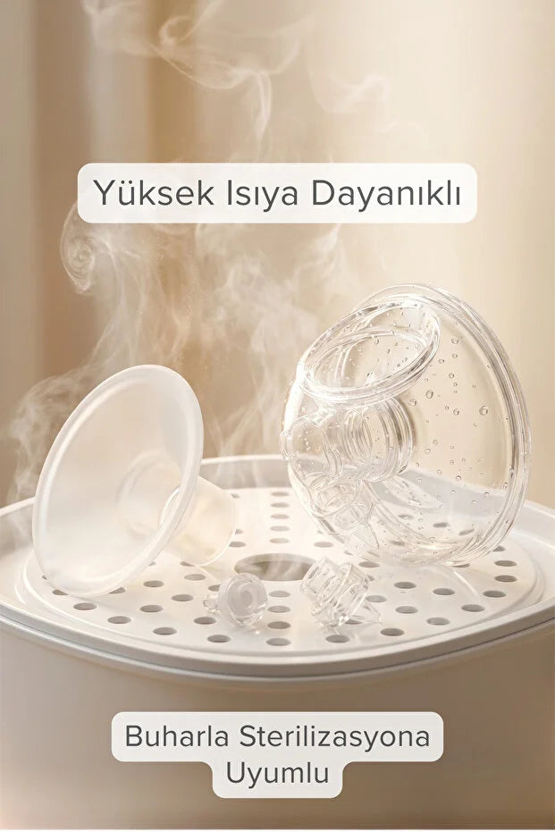 Momy S12 Ultra Kablosuz Giyilebilir Göğüs Pompası - 180 ml Hazne, 4 Mod 12 Kademe Sessiz Süt Sağım Makinesi