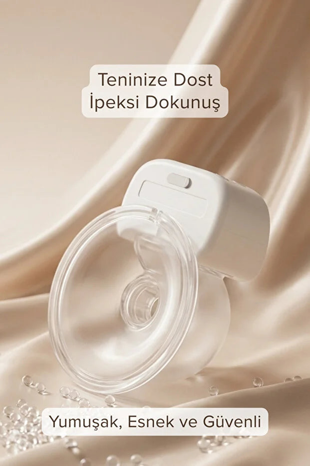 Momy S12 Ultra Kablosuz Giyilebilir Göğüs Pompası - 180 ml Hazne, 4 Mod 12 Kademe Sessiz Süt Sağım Makinesi