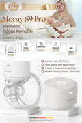Momy S9 Pro Akıllı Giyilebilir Göğüs Pompası - 39dB Ultra Sessiz, 3 Mod 9 Kademe Kablosuz Süt Sağım Makinesi