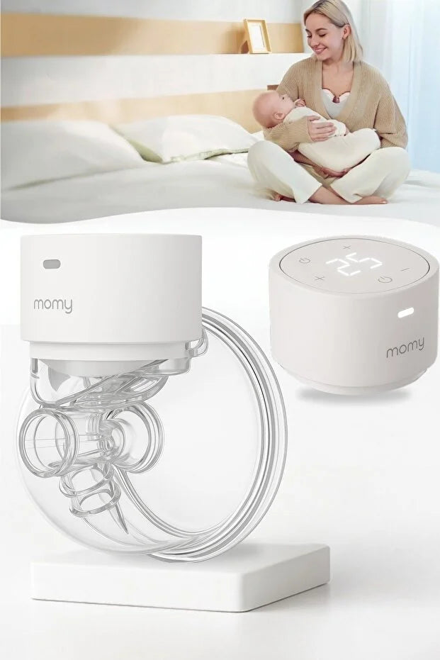 Momy S9 Ultra Akıllı Giyilebilir Göğüs Pompası - Kablosuz, Sessiz ve Süt Artıran 3 Mod 9 Seviye Sağım Makinesi