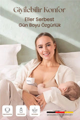 Momy S9 Ultra Akıllı Giyilebilir Göğüs Pompası - Kablosuz, Sessiz ve Süt Artıran 3 Mod 9 Seviye Sağım Makinesi