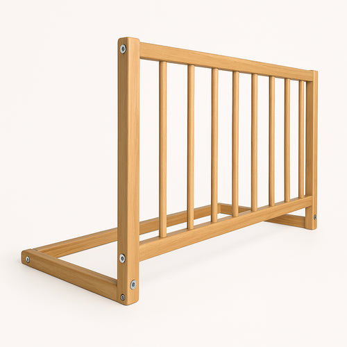 75x60cm Berxo Premium Wooden Bed Rail – Child Safety Bed Guard (L-Shape)