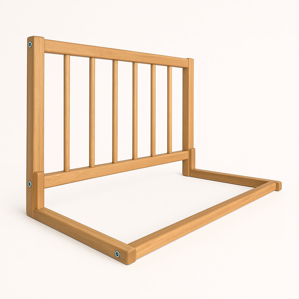 75x50cm Berxo Premium Wooden Bed Rail – Child Safety Bed Guard (L-Shape)