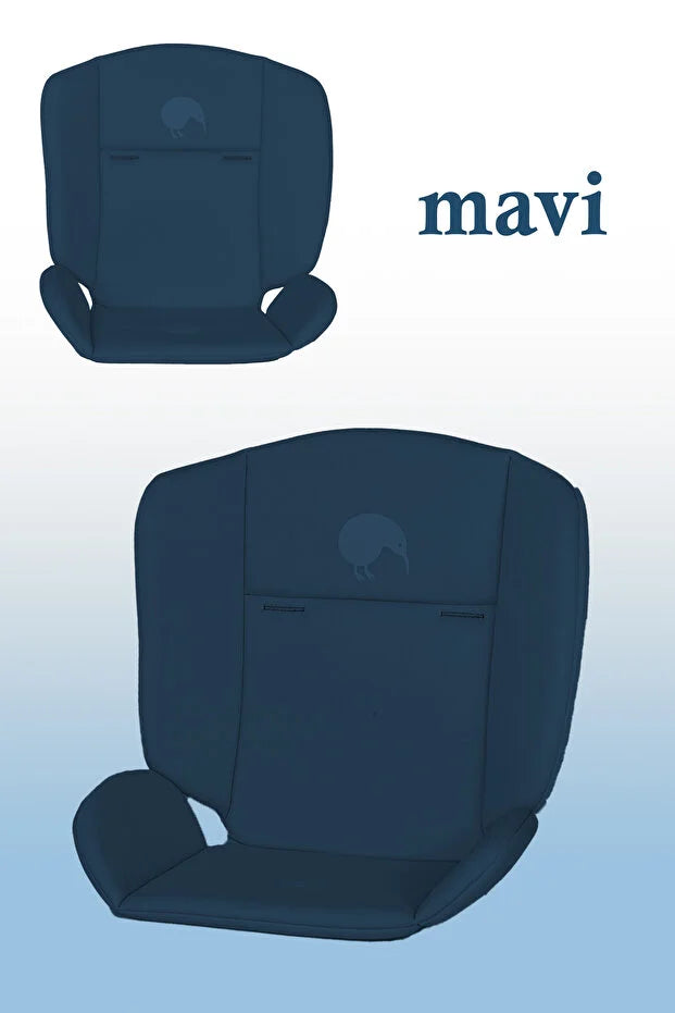 Yumuşak Mama Sandalyesi Minderi - Çok Amaçlı Bebek Destek Minderi, Konforlu ve Ergonomik - Mavi