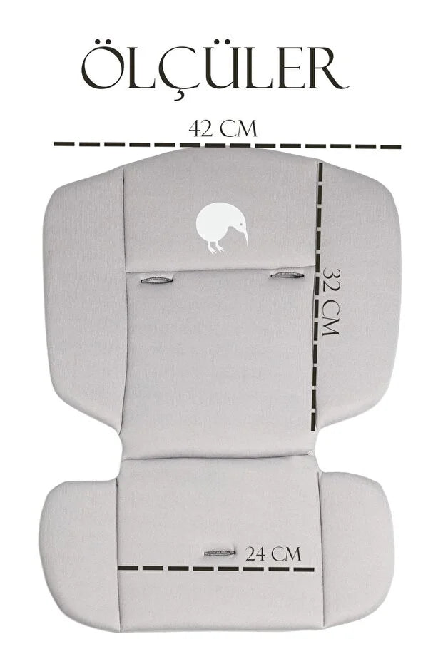 Yumuşak Mama Sandalyesi Minderi - Çok Amaçlı Bebek Destek Minderi, Konforlu ve Ergonomik - Mavi
