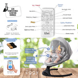 Kiwi Eggy Plus 2’si 1 Arada Elektrikli Otomatik Sallanan Bebek Ana Kucağı & Sepet Beşik
