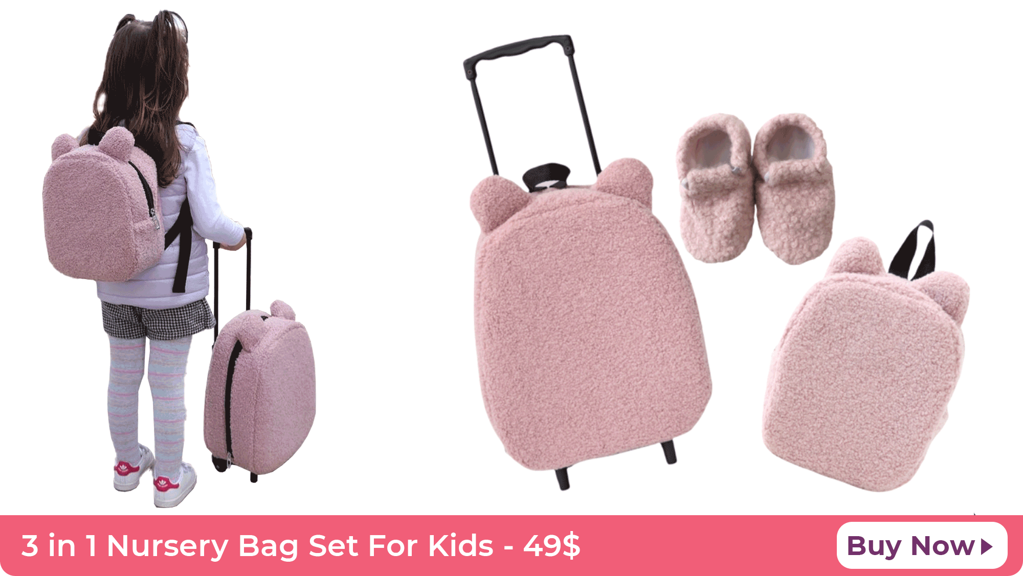 3 in 1 Nursery Bag Set For Kids
