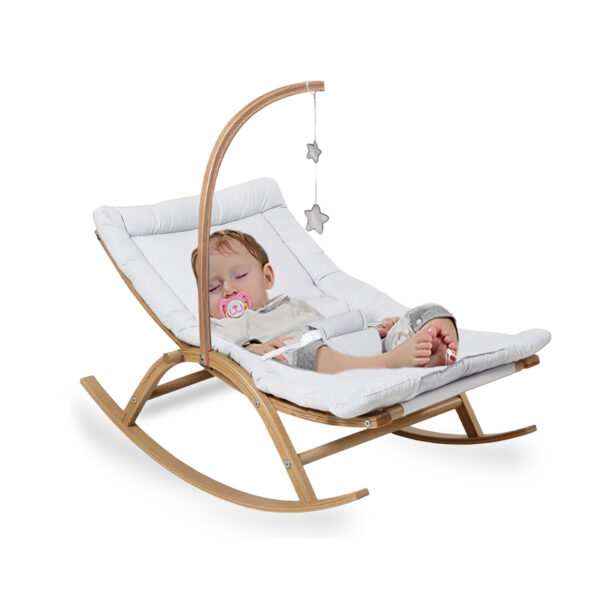 Wooden Baby Bouncer White